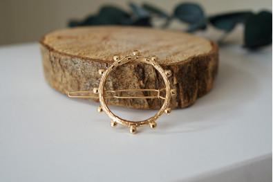 Barrette Cercle Dorée Eleonora