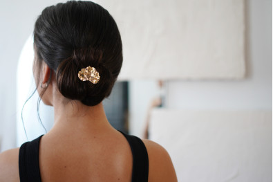 Barrette Éléa Pétales Dorés 2