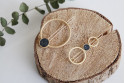 Barrette Neori Dorée Marbre Noir